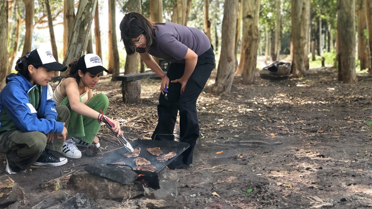 Cocinando al fuego